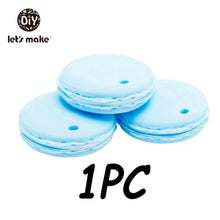 Load image into Gallery viewer, BPA Free Silicone Teethers Food Grade Tiny Rod DIY Teething Necklace Baby Shower Gifts Cartoon Animals Teether Let's Make 1pc