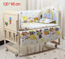 Load image into Gallery viewer, 5Pcs/Set Cartoon Animated Crib Bed Bumper For Newborns 100%Cotton Comfortable Children&#39;s Bed Protector Baby Washable Bedding Set