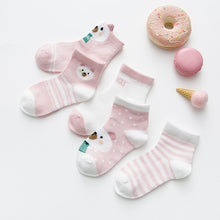 Load image into Gallery viewer, 5Pairs/lot 0-2Y Infant Baby Socks Baby Socks for Girls Cotton Mesh Cute Newborn Boy Toddler Socks Baby Clothes Accessories