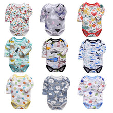 Load image into Gallery viewer, Newborn Bodysuit Baby Clothes Cotton Body Baby Long Sleeve Underwear Infant Boys Girls Clothing Baby&#39;s Sets