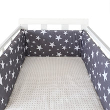 Load image into Gallery viewer, baby nursery Nordic Stars Design Baby Bed Thicken Bumper One-piece Crib Around Cushion Cot Protector Pillows Newborns Room Decor