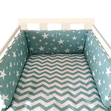 Load image into Gallery viewer, baby nursery Nordic Stars Design Baby Bed Thicken Bumper One-piece Crib Around Cushion Cot Protector Pillows Newborns Room Decor