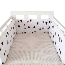 Load image into Gallery viewer, baby nursery Nordic Stars Design Baby Bed Thicken Bumper One-piece Crib Around Cushion Cot Protector Pillows Newborns Room Decor