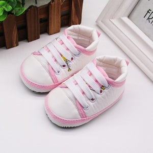 New Canvas Classic Sports Sneakers Newborn Baby Boys Girls First Walkers Shoes Infant Toddler Soft Sole Anti-slip Baby Shoes