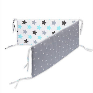 baby nursery Nordic Stars Design Baby Bed Thicken Bumper One-piece Crib Around Cushion Cot Protector Pillows Newborns Room Decor