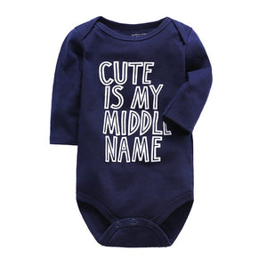 newborn bodysuit baby babies bebes clothes long sleeve cotton printing infant clothing 1pcs 0-24 Months