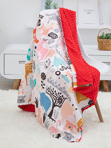 Soft Breathable 2019 New 100% Cotton Cartoon Baby Blanket Beanie Kids Quilt Peas Blanket For Pram Baby Carriage Stroller Covers