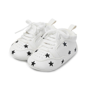 Baby Shoes Letter Printed Soft Bottom Footwear Heart-shaped 0-18M Newborn First Walker