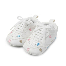 Load image into Gallery viewer, Baby Shoes Letter Printed Soft Bottom Footwear Heart-shaped 0-18M Newborn First Walker