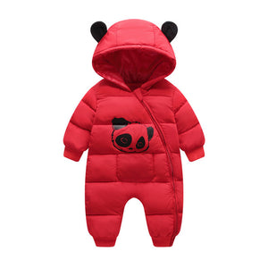 Baby Boy Girl Clothes 2019 New Born Winter Hooded Rompers Thick Cotton Outfit Newborn Jumpsuit Children Costume Toddler Romper