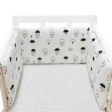 Load image into Gallery viewer, baby nursery Nordic Stars Design Baby Bed Thicken Bumper One-piece Crib Around Cushion Cot Protector Pillows Newborns Room Decor