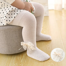 Load image into Gallery viewer, Baby Tights Infant Girl Newborn Kids Pantyhose Lace Bow Flower Hosiery Kids Stockings Summer Mesh Tights Toddler