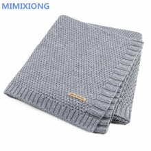 Load image into Gallery viewer, Baby Blanket Knitted Newborn Swaddle Wrap Blankets Super Soft Toddler Infant Bedding Quilt For Bed Sofa Basket Stroller Blankets