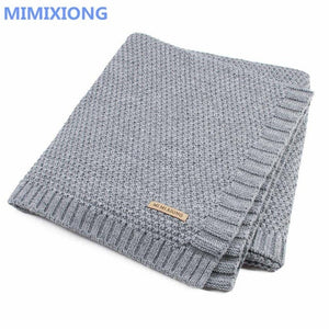 Baby Blanket Knitted Newborn Swaddle Wrap Blankets Super Soft Toddler Infant Bedding Quilt For Bed Sofa Basket Stroller Blankets