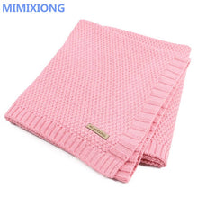 Load image into Gallery viewer, Baby Blanket Knitted Newborn Swaddle Wrap Blankets Super Soft Toddler Infant Bedding Quilt For Bed Sofa Basket Stroller Blankets