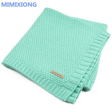 Load image into Gallery viewer, Baby Blanket Knitted Newborn Swaddle Wrap Blankets Super Soft Toddler Infant Bedding Quilt For Bed Sofa Basket Stroller Blankets