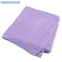 Load image into Gallery viewer, Baby Blanket Knitted Newborn Swaddle Wrap Blankets Super Soft Toddler Infant Bedding Quilt For Bed Sofa Basket Stroller Blankets