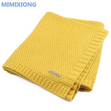 Load image into Gallery viewer, Baby Blanket Knitted Newborn Swaddle Wrap Blankets Super Soft Toddler Infant Bedding Quilt For Bed Sofa Basket Stroller Blankets