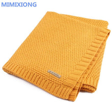 Load image into Gallery viewer, Baby Blanket Knitted Newborn Swaddle Wrap Blankets Super Soft Toddler Infant Bedding Quilt For Bed Sofa Basket Stroller Blankets