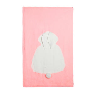 Baby Blankets Newborn Cute Big Rabbit Ear Blanket Soft Warm Knitted Swaddle Kids Bath Towel Baby Toddler Bedding Blankets