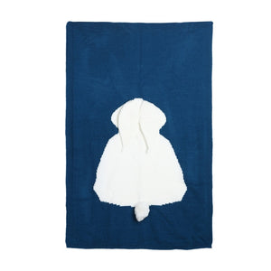 Baby Blankets Newborn Cute Big Rabbit Ear Blanket Soft Warm Knitted Swaddle Kids Bath Towel Baby Toddler Bedding Blankets