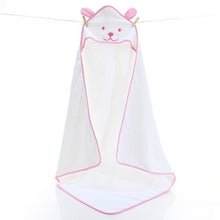 Load image into Gallery viewer, Baby Towel Newborn Bath Comfortable Soft Baby Hooded Bathrobe Cute Animal Beach Cotton Towel kids Babies Blanket