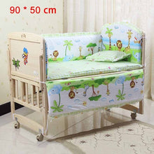 Load image into Gallery viewer, 5Pcs/Set Cartoon Animated Crib Bed Bumper For Newborns 100%Cotton Comfortable Children&#39;s Bed Protector Baby Washable Bedding Set