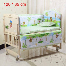 Load image into Gallery viewer, 5Pcs/Set Cartoon Animated Crib Bed Bumper For Newborns 100%Cotton Comfortable Children&#39;s Bed Protector Baby Washable Bedding Set