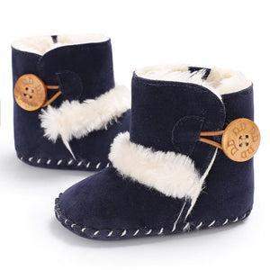 Baby Girl Boy Snow Boots Winter Half Boots Infant Kids New Soft Bottom Shoes