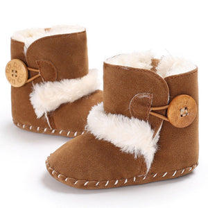 Baby Girl Boy Snow Boots Winter Half Boots Infant Kids New Soft Bottom Shoes