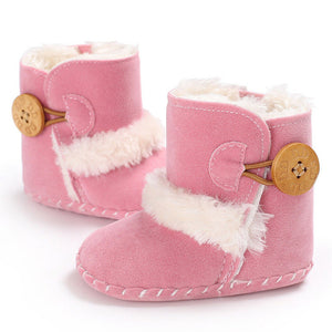 Baby Girl Boy Snow Boots Winter Half Boots Infant Kids New Soft Bottom Shoes