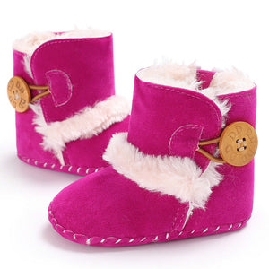 Baby Girl Boy Snow Boots Winter Half Boots Infant Kids New Soft Bottom Shoes