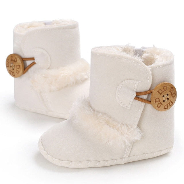 Baby Girl Boy Snow Boots Winter Half Boots Infant Kids New Soft Bottom Shoes