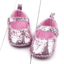 Load image into Gallery viewer, New Baby Girl Shoes Lace PU Leather Princess Baby Crown Shoes First Walkers Newborn Moccasins For Girls