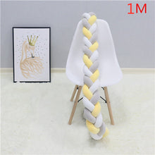 Load image into Gallery viewer, 1M/2M/3M Baby Bumper Bed Braid Knot Pillow Cushion Bumper for Infant Bebe Crib Protector Cot Bumper Room Decor